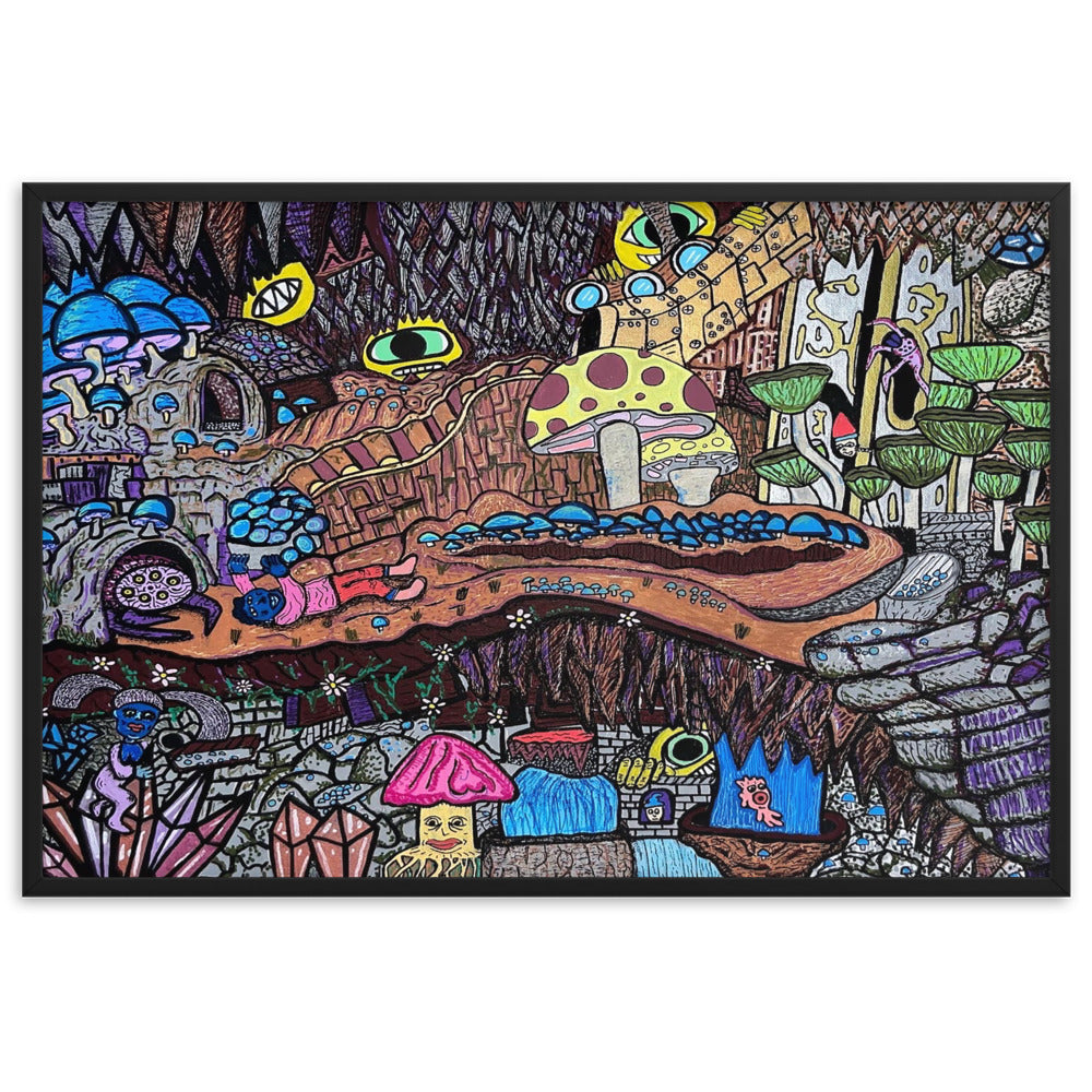 Mind Cavern- Framed Print
