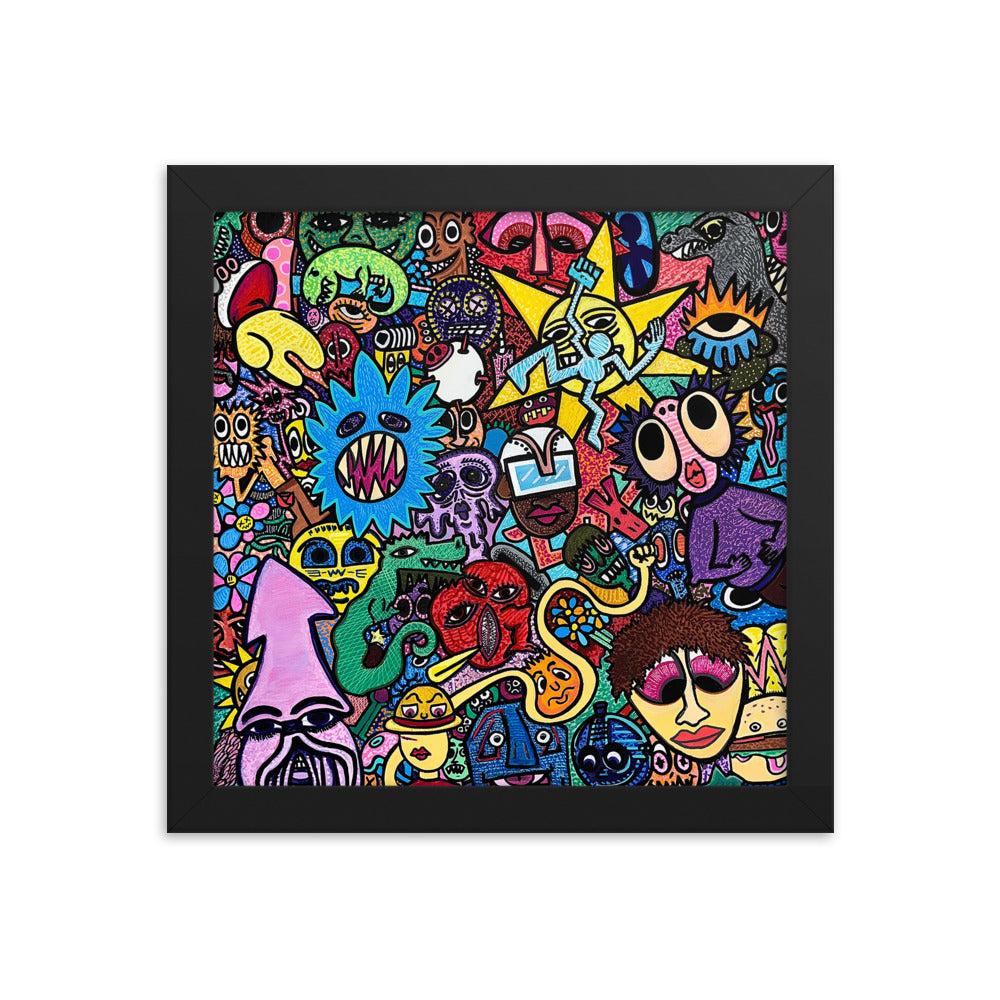 Crowd- Framed Print