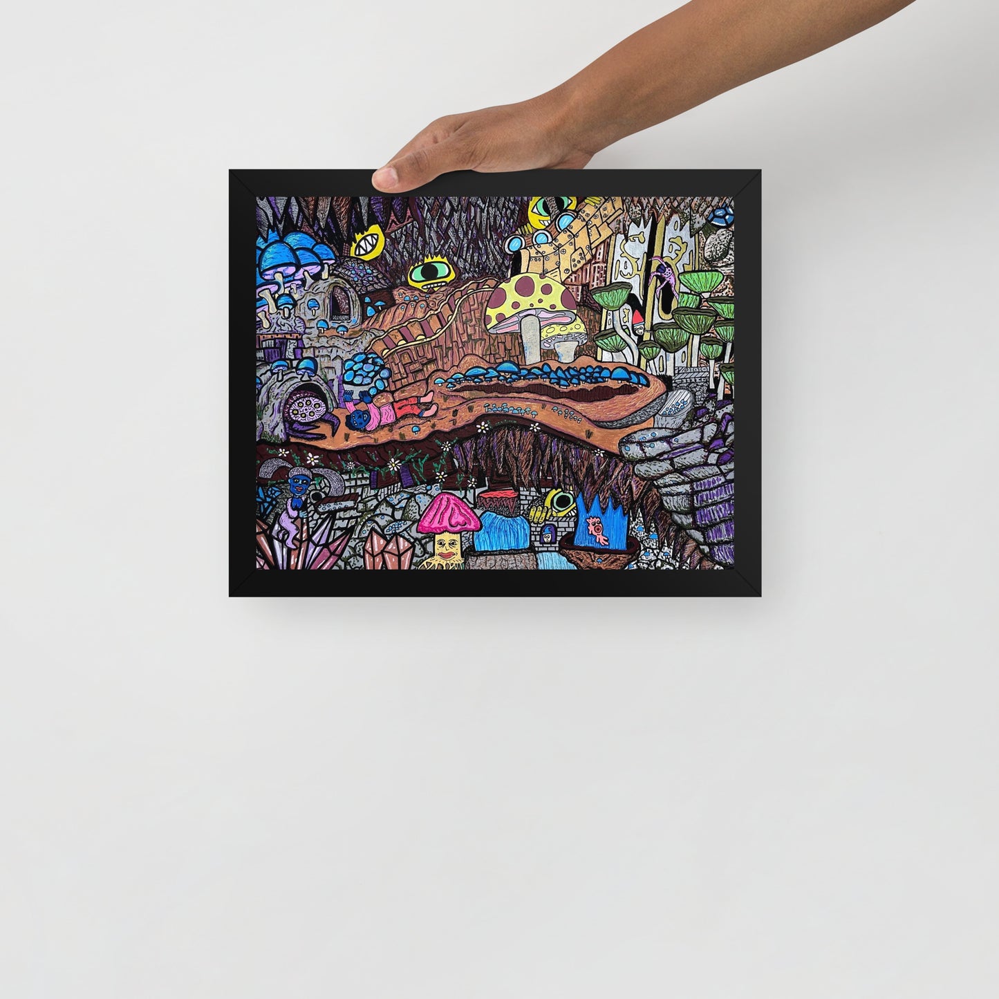 Brain Cavern- Framed Print