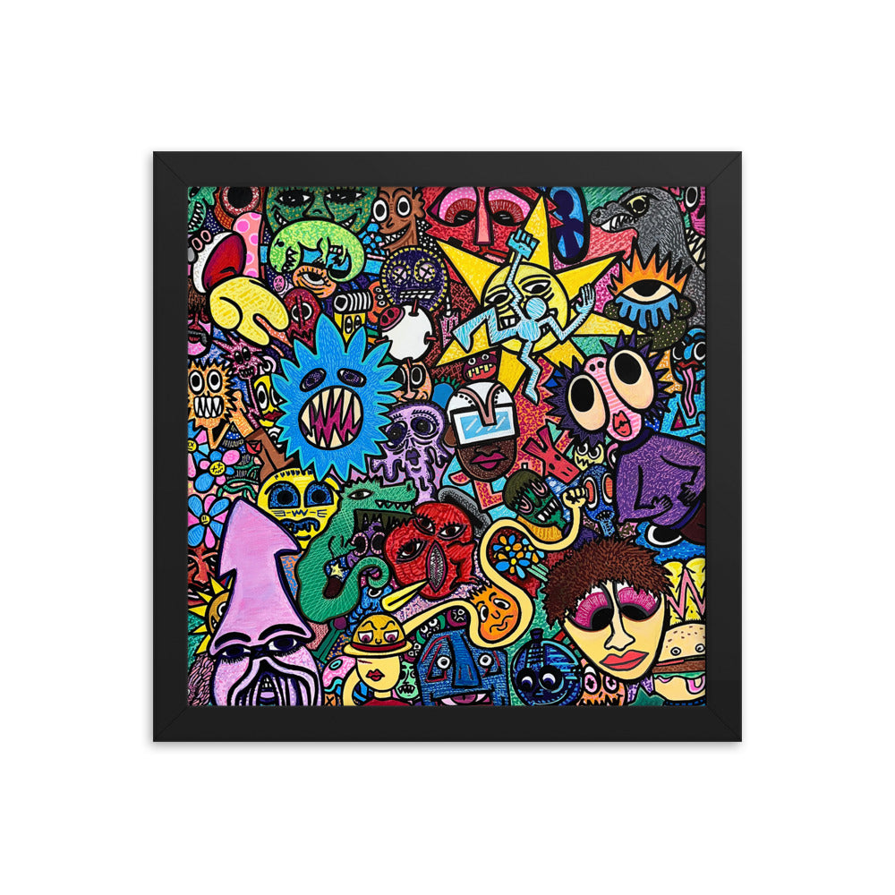 Crowd- Framed Print