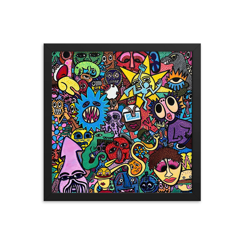 Crowd- Framed Print