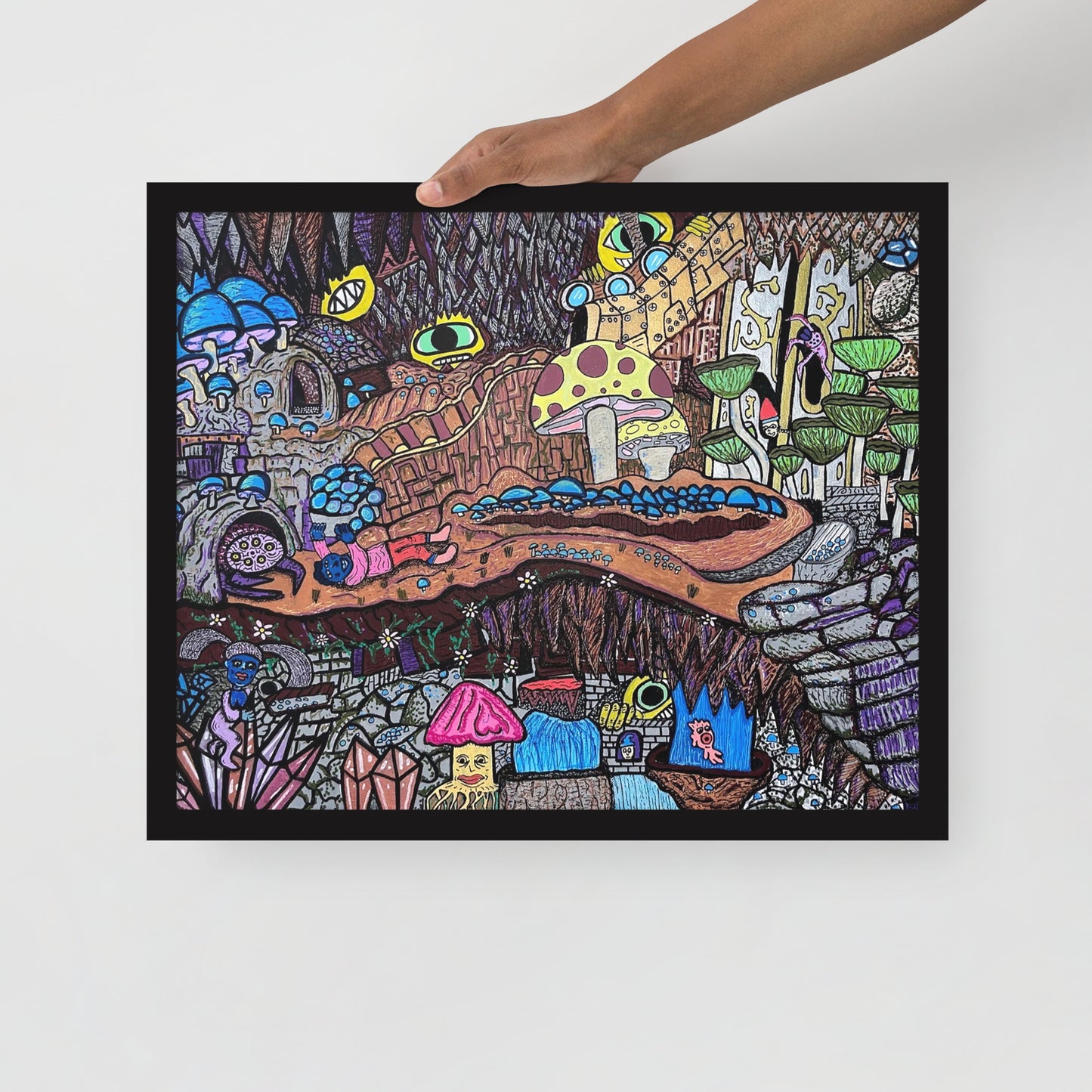 Brain Cavern- Framed Print