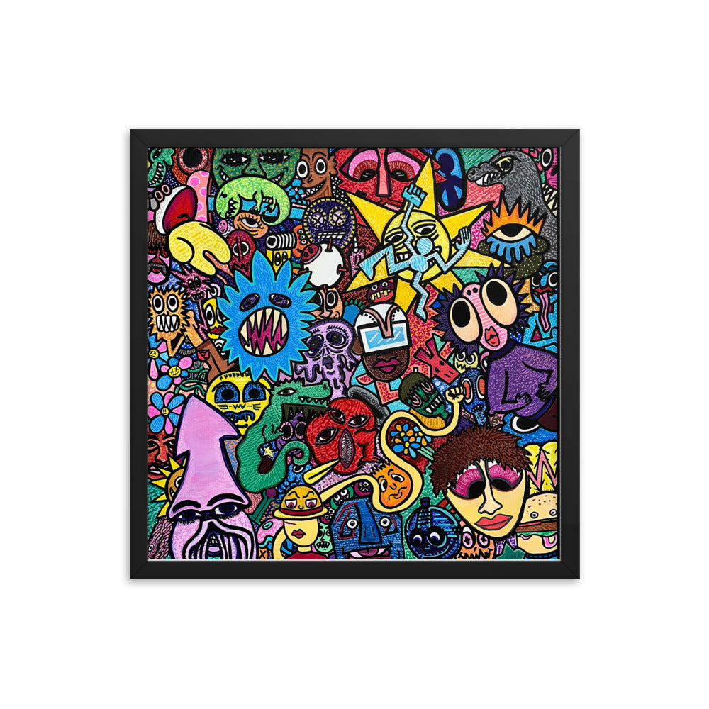 Crowd- Framed Print