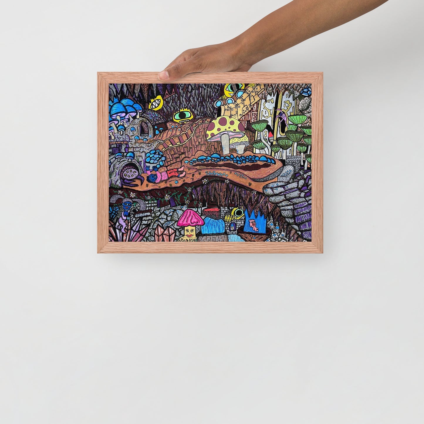 Brain Cavern- Framed Print