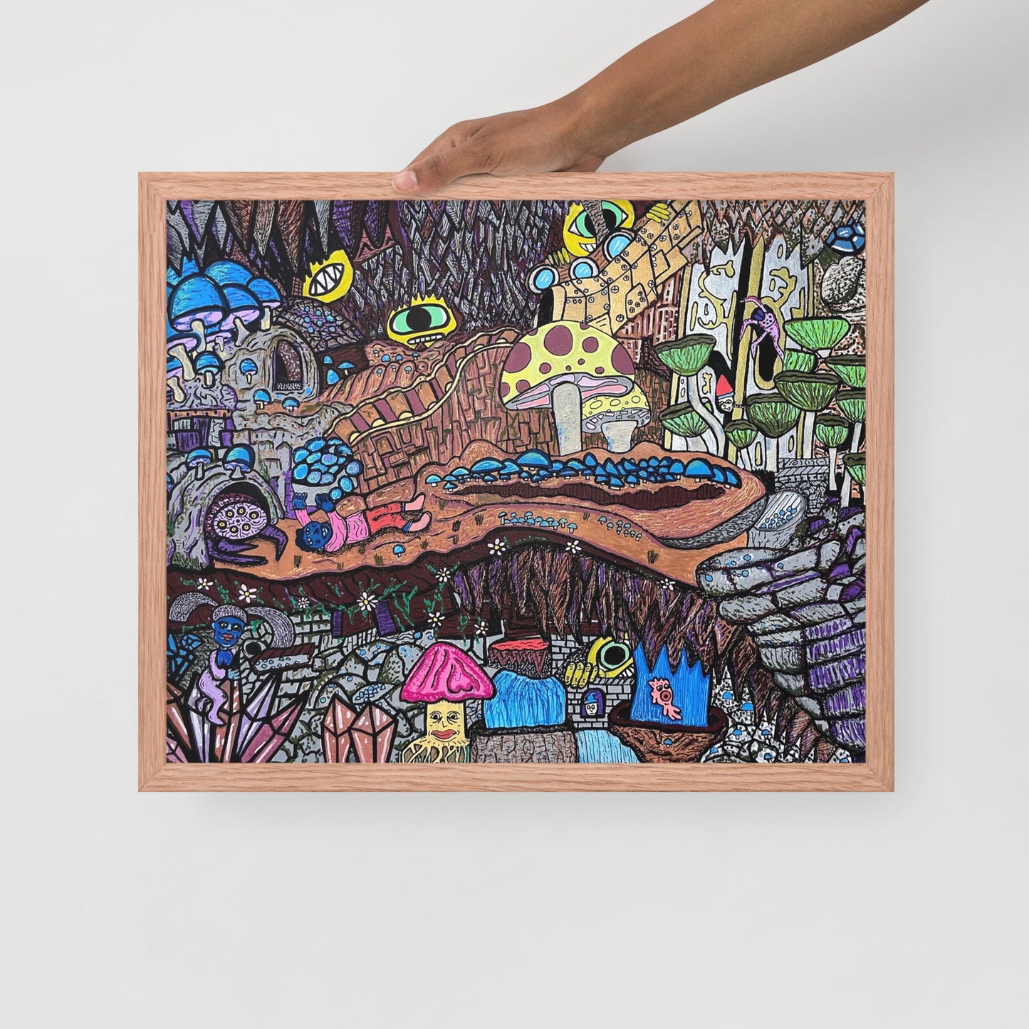 Brain Cavern- Framed Print