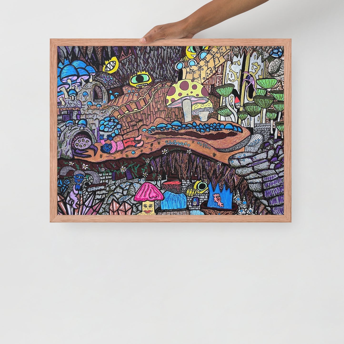 Brain Cavern- Framed Print