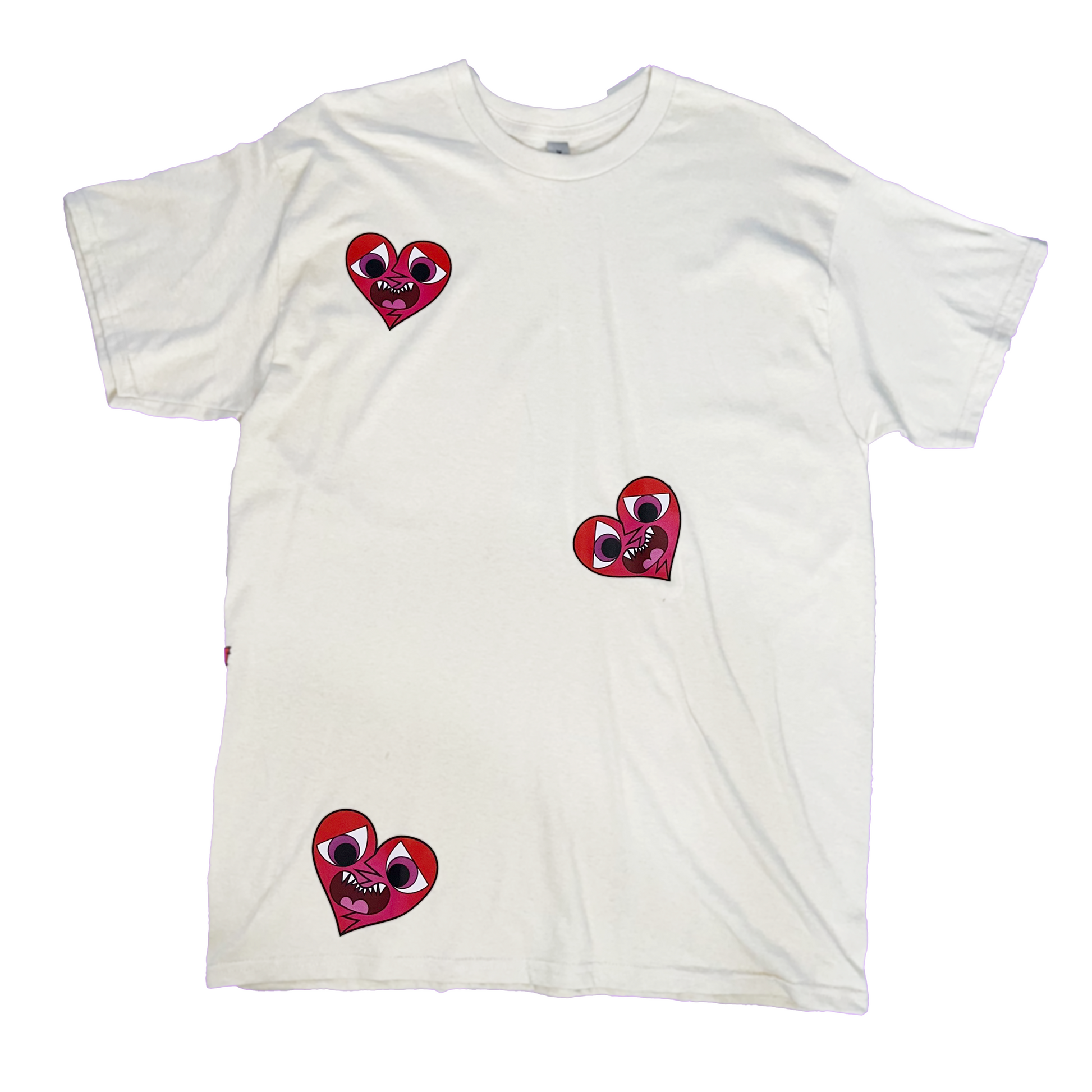トップス the virgins heart logo T shirts white White T-shirt トップス the virgins heart logo T shirts white White T-shirt